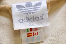 画像4: 90s adidasアディダス トレフォイル ロゴ刺繍 ハイネック トラックジャケット クリーム×紺★特大 ジャージ (4)