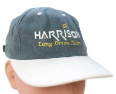 画像1: HARRISON Long Drive Team 刺繍 ツートン 切り替え コットンキャップ 薄緑×ライトベージュ (1)