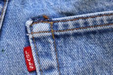 画像8: 80s USA製 Levi'sリーバイス 501 赤耳 デニムパンツ ヒゲ w27 (8)