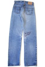 画像3: 80s USA製 Levi'sリーバイス 501 赤耳 デニムパンツ ヒゲ w27 (3)