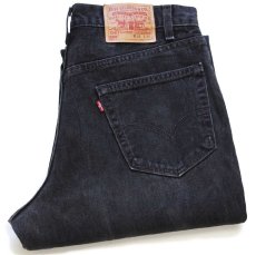 画像1: 00s USA製 Levi'sリーバイス 550 ブラック デニムパンツ w34 L30★169 (1)