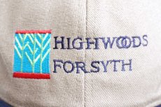 画像5: HIGHWOODS FOR SYTH 刺繍 ツートン 切り替え コットンキャップ ベージュ×紺 (5)