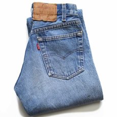 画像1: 80s USA製 Levi'sリーバイス 501 デニムパンツ ヒゲ w27 (1)