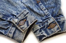 画像8: 80s USA製 Levi'sリーバイス 57508 ケミカルウォッシュ デニムジャケット 4ポケット ボーイズL★アシッド (8)