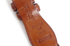 画像4: COACHコーチ 編み込み レザーベルト BRITISH TAN 28/70CM (4)