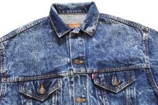 画像3: 80s USA製 Levi'sリーバイス 57508 ケミカルウォッシュ デニムジャケット 4ポケット ボーイズL★アシッド (3)