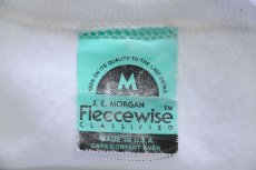 画像4: 80s USA製 J.E.Morgan Fleecewise 無地 スウェット 白 M (4)