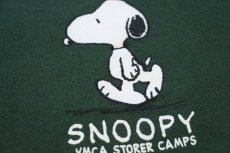 画像4: 90s SNOOPY スヌーピー YMCA STORER CAMPS スウェット 緑 M (4)