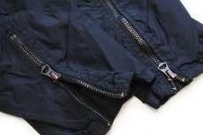 画像7: DENIM&SUPPLY ラルフローレン 星条旗 スタンドカラー シングルライダース ナイロンジャケット 黒 L (7)