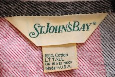 画像4: 90s USA製 JCPenney STJOHN'SBAY チェック コットン フランネルシャツ LT-T (4)