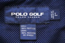 画像4: 90s POLO GOLF ラルフローレン Shanty Creek 刺繍 プルオーバー ポリエステルジャケット 紺 L (4)