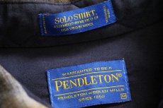 画像4: メキシコ製 PENDLETONペンドルトン SOLO SHIRT オンブレチェック ウールシャツ M (4)