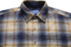 画像3: メキシコ製 PENDLETONペンドルトン SOLO SHIRT オンブレチェック ウールシャツ M (3)