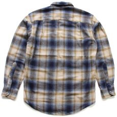 画像2: メキシコ製 PENDLETONペンドルトン SOLO SHIRT オンブレチェック ウールシャツ M (2)