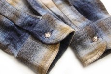 画像6: メキシコ製 PENDLETONペンドルトン SOLO SHIRT オンブレチェック ウールシャツ M (6)