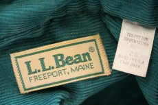 画像5: 80s USA製 L.L.Bean 丸襟 マキシ丈 コーデュロイ シャツワンピース エメラルドグリーン 20 (5)