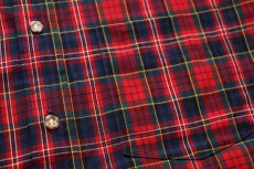 画像5: 70s USA製 SIR PENDLETONサーペンドルトン AUTHENTIC MACPHERSON RED TARTAN タータンチェック ボタンダウン ウールシャツ M (5)