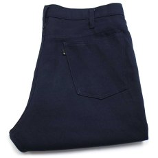 画像1: 80s USA製 Levi'sリーバイス 517 ポリエステルパンツ 紺 w38 L32★142 スタプレ (1)