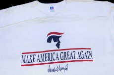 画像3: 80s USA製 RUSSELLラッセル Donald Trumpドナルド トランプ MAKE AMERICA GREAT AGAIN フットボールTシャツ★第45代アメリカ合衆国大統領 (3)