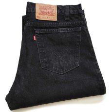 画像1: 90s USA製 Levi'sリーバイス 550 ブラック デニムパンツ w36 L30★168 (1)