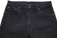 画像4: 90s USA製 Levi'sリーバイス 550 ブラック デニムパンツ w36 L30★168 (4)