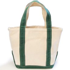 画像2: USA製 L.L.Bean BOAT AND TOTE キャンバス トートバッグ 緑 S★スモール (2)