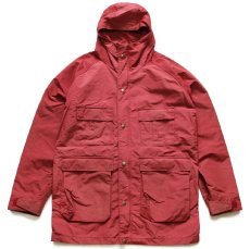 画像1: 80s USA製 L.L.Bean BAXTER STATE PARKA ナイロン マウンテンパーカー バーガンディ M (1)