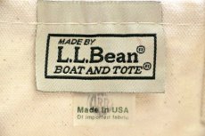 画像4: 00s USA製 L.L.Bean BOAT AND TOTE キャンバス トートバッグ 紺 ミニ (4)