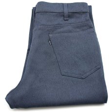 画像1: 80s Levi'sリーバイス 517 ポリエステルパンツ 杢ネイビー w36 L32★161 スタプレ (1)