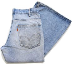 画像1: 80s USA製 Levi'sリーバイス 684 ペンキ飛び デニムパンツ w32★ベルボトム ビッグベル (1)