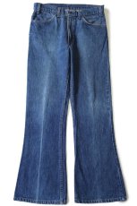 画像2: 80s USA製 Levi'sリーバイス 646 デニムパンツ w33 L31★B ベルボトム フレア (2)