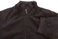 画像3: 00s L.L.Bean スタンドカラー Thinsulate 中綿入り チェックライナー フェイクスエード ジャケット 黒 M-REG (3)