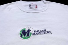 画像3: 90s USA製 NBA DALLAS MAVERICKS パッチ付き スウェット 白 M (3)