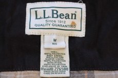 画像4: 00s L.L.Bean スタンドカラー Thinsulate 中綿入り チェックライナー フェイクスエード ジャケット 黒 M-REG (4)