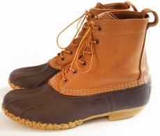 画像2: USA製 L.L.Bean 6ホール ビーンブーツ タン×ブラウン 9M (2)