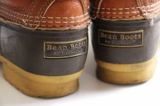 画像8: USA製 L.L.Bean ブロックチェックライナー 6ホール ビーンブーツ タン×ブラウン 9M (8)