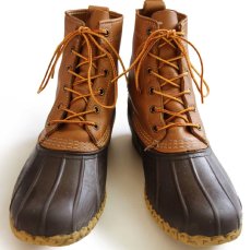 画像1: USA製 L.L.Bean 6ホール ビーンブーツ タン×ブラウン 9M (1)