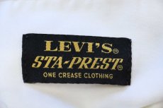 画像6: 00s イタリア製 Levi'sリーバイス 566 STA-PRESTスタプレ リネン混 パンツ 生成り w34★ユーロ (6)