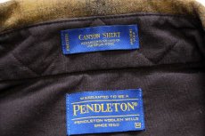 画像4: 00s メキシコ製 PENDLETONペンドルトン CANYON SHIRT オンブレチェック ウール ウエスタンシャツ M (4)