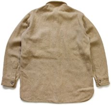 画像2: 70s Woolrichウールリッチ ツイード ウールシャツ 薄茶 ミックス L (2)