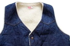 画像3: 70s USA製 Levi'sリーバイス 60607 ボアライナー デニムベスト M★B (3)