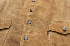 画像5: 70s Levi'sリーバイス スエード レザーベスト 薄茶 XL (5)