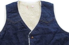 画像3: 70s USA製 Levi'sリーバイス 60607 ボアライナー デニムベスト M★C (3)