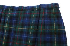 画像3: 70s USA製 PENDLETONペンドルトン AUTHENTIC SMITH TARTAN タータンチェック ツータック ウールスカート 14 (3)