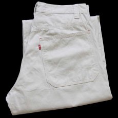 画像1: 00s Levi'sリーバイス 652 コットン ワイドパンツ ライトベージュ w33 (1)