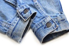 画像9: 80s USA製 Levi'sリーバイス 70506 ダメージ デニムジャケット 4ポケット 40R (9)