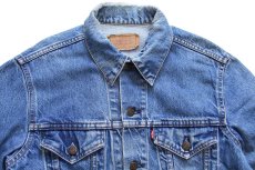 画像3: 80s USA製 Levi'sリーバイス 70506 ダメージ デニムジャケット 4ポケット 40R (3)