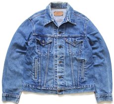 画像1: 80s USA製 Levi'sリーバイス 70506 ダメージ デニムジャケット 4ポケット 40R (1)