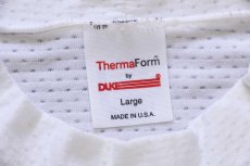 画像4: 90s USA製 ThermaForm by DUKE モックネック メッシュ アンダーシャツ 白 L (4)