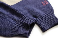 画像6: 90s イタリア製 Levi'sリーバイス マルチカラー 切り替え コットン×アクリルニット セーター M★ユーロ (6)